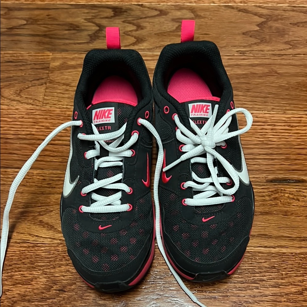 Nike Black and Pink Sneakers